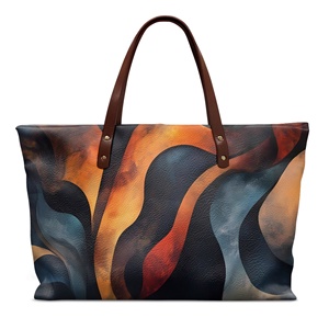 Bolso de Mano de <span class=keywords><strong>Mujer</strong></span> de Alta Calidad con Estampado de Artes Africanas Personalizadas para Uso Diario y Viajes, Bolso de Lujo de Gran Capacidad con Cierre de Cremallera - Product Image 1