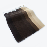 Extensions de cheveux naturels H6 6H, pointes en plumes, cheveux russes doublement tirés, Remy vierges, couleur naturelle, qualité salon, expédition immédiate