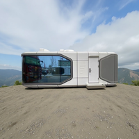 Casa Cápsula Prefabricada Modular Moderna de Lujo de 20 pies/40 pies, Personalizable para Hoteles y Villas, Hecha con Panel Sándwich de Alta Calidad