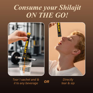 Shilajit แท่งน้ำผึ้งสำหรับผู้ชายและผู้หญิงผลิตภัณฑ์เสริมอาหารฮาลาล shilajit เรซิ่น himalayan shilajit พร้อมน้ำผึ้งและหญ้าฝรั่น - Product Image 4