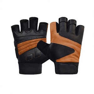 High Quality Custom Logo Half Finger Lightweight PU Material Ventilated Workout Fitness <b>Weight</b> Lifting Gym <b>Gloves</b> Buckle Closure - Product Image 2