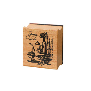Good Times Sceau en bois rétro Papeterie créative Manuel de bricolage Sceau décoratif quotidien littéraire 6 Cadeaux d'affaires promotionnels - Product Image 5