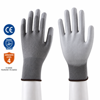 Gants industriels polyvalents en PU texturé gris 13G, respirants, anti-humidité et résistants à l'abrasion, vente en gros directe usine