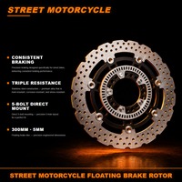 Part & Aksesoris Motor Baru Custom Rotor Cakram Rem Depan Floating 300mm untuk KYMCO KRIDER 400 ABS