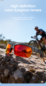 Gafas de Ciclismo <span class=keywords><strong>E08</strong></span> con IA, Cámara 2K, WiFi6, BLE5.4, Asistente de Voz OpenAI, UV400, IPX5, Traducción, Grabación, Gafas Inteligentes Deportivas - Product Image 5