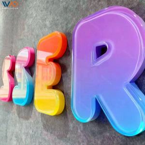 Letrero Personalizado <span class=keywords><strong>para</strong></span> Tienda al Aire Libre, Letrero Iluminado en 3D, Letras de Canal de Acrílico Tipo Gelatina <span class=keywords><strong>para</strong></span> Guardería, Tienda de Bebés, Aula Infantil - Product Image 1