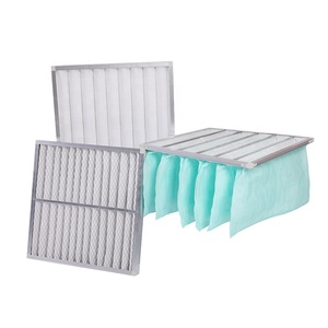 Klima için AHU cep filtresi yeni birincil hava spreyi sentetik elyaf çanta filtre titreşim cep filtreler - Product Image 2