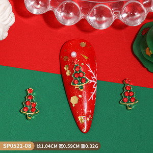 Vente en gros 3D Rhinestone Nail Jewelry Christmas Tree Nails Art Decoration Logo personnalisé Nail Supplies Charms en vrac - Product Image 6