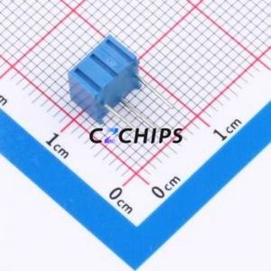 Resistencia Ajustable/Potenciómetro 3362P-101-LF, Componente de Orificio Pasante (THT)-3P, Resistencia de 7x6.8mm, 100 Ohmios, 10%, 500mW, 250ppm ℃ - Product Image 2