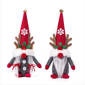 JQ Poupées en peluche Gnome de Noël Nordique, Figurines Tomte et Elfe Vieil Homme de la Forêt à Cornes, Décorations de Table Créatives <span class=keywords><strong>Scandinaves</strong></span> pour Noël - Product Image 5
