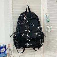 Mochila de Moda Pacha con Estampado de Anime, de Nailon, Unisex, para Estudiantes de Secundaria y Preparatoria, Suave, de Gran Capacidad, Transpirable y Duradera