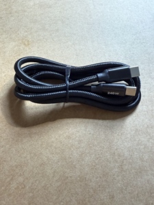 Cavo USB-<span class=keywords><strong>C</strong></span> a USB-<span class=keywords><strong>C</strong></span> da 240W PD3.1, Cavo in Nylon Intrecciato per Ricarica Rapida e Trasferimento Dati USB4 per Telefono, Laptop, Scanner di Codici a Barre 1m/2m - Product Image 6