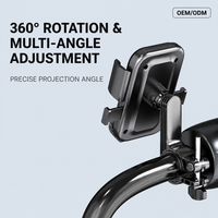 Support de téléphone pour moto électrique OEM avec amortissement des chocs, fixation sur guidon, support GPS pour vélo, fixation rapide à une main, vente en gros