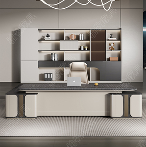 Hiện đại bền chuyển đổi hình chữ L bàn văn phòng CEO bàn điều hành với tủ bên nội thất công nghệ cao cho không gian làm việc tối ưu - Product Image 5