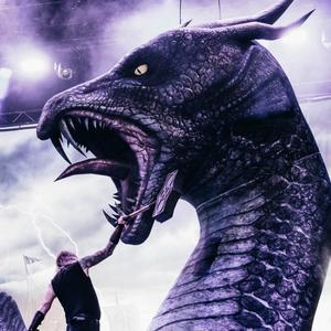 Décoration de scène gonflable, <span class=keywords><strong>masque</strong></span> gonflable doré, python gonflable, guerrier blindé gonflable pour le tour d'Amon Amarth - Product Image 5