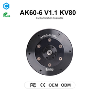 CubeMars Actionneur Robotique Léger à Couple Élevé AK60-6 V1.1 KV80 Moteur BLDC 24V avec Driver CAN Bus pour Robot Quadrupède AGV