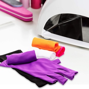 Mitaines <span class=keywords><strong>anti</strong></span>-<span class=keywords><strong>UV</strong></span> sans doigts pour le séchage du vernis gel, lampes LED, art des ongles, manucure, protection des mains, gants pour ongles - Product Image 4