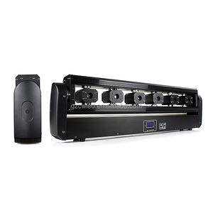 Barre laser à faisceau large Ectech 12W RGB, éclairage professionnel pour DJ, scène, club, avec 6 têtes <span class=keywords><strong>mobiles</strong></span>, mode de contrôle DMX512, culot E27 - Product Image 5