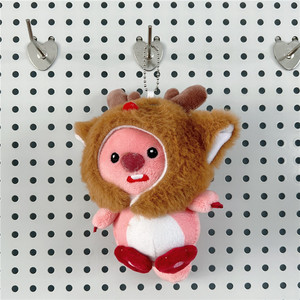 Porte-clés en peluche de <span class=keywords><strong>castor</strong></span> de Corée 15cm, chapeau de poisson amovible, animal en peluche de <span class=keywords><strong>castor</strong></span> rose, breloque de poupée, porte-clés - Product Image 4