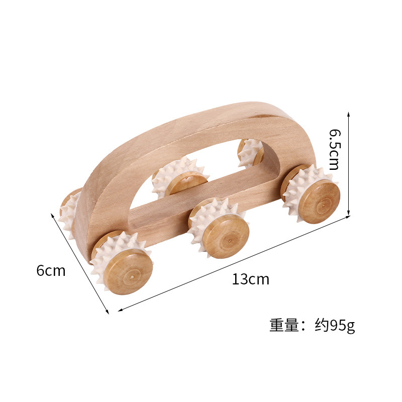 Arch bridge leather 6-wheel massager-13656cm