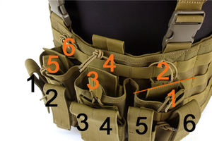 Multi-Functionele Jacht Paintball Vest Tactische Combat <span class=keywords><strong>Recon</strong></span> Borst <span class=keywords><strong>Rig</strong></span> Met Magazine Pouch - Product Image 6