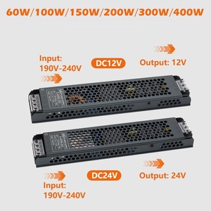 AC190V-240V Ultrathin <b>LED</b> Power Supply DC12V / <b>24V</b> Lighting Transformers 60W 100W 150W 200W 300W 400W <b>LED</b> <b>Driver</b> Power Adapter - Product Image 3