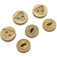 Boutons en bois miniatures décoratifs multifonctionnels pour la couture, vente en gros, 2 trous, 4 trous, 10 mm, 12 mm