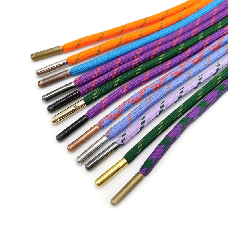 Оптовая продажа, полиэстеровый шнур для толстовок, шнур для толстовок, разноцветный мягкий шнур для одежды, Круглый шнурок для одежды, 5 мм, 120 см