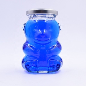 Diskon besar bentuk beruang 120ml 180ml 280ml stoples penyimpanan makanan untuk Jam Jelly manis & madu dengan klasik tutup sekrup kaleng toples lilin - Product Image 4