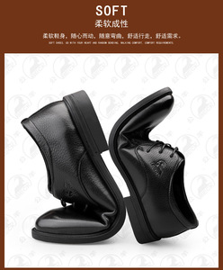 Zapatos Formales de Negocios para Hombre, Personalizados, con Cordones, Punta en Pico, Transpirables e Impermeables, de Cuero Vacuno de Primera Capa, Estilo Británico, Cuero Genuino - Product Image 6