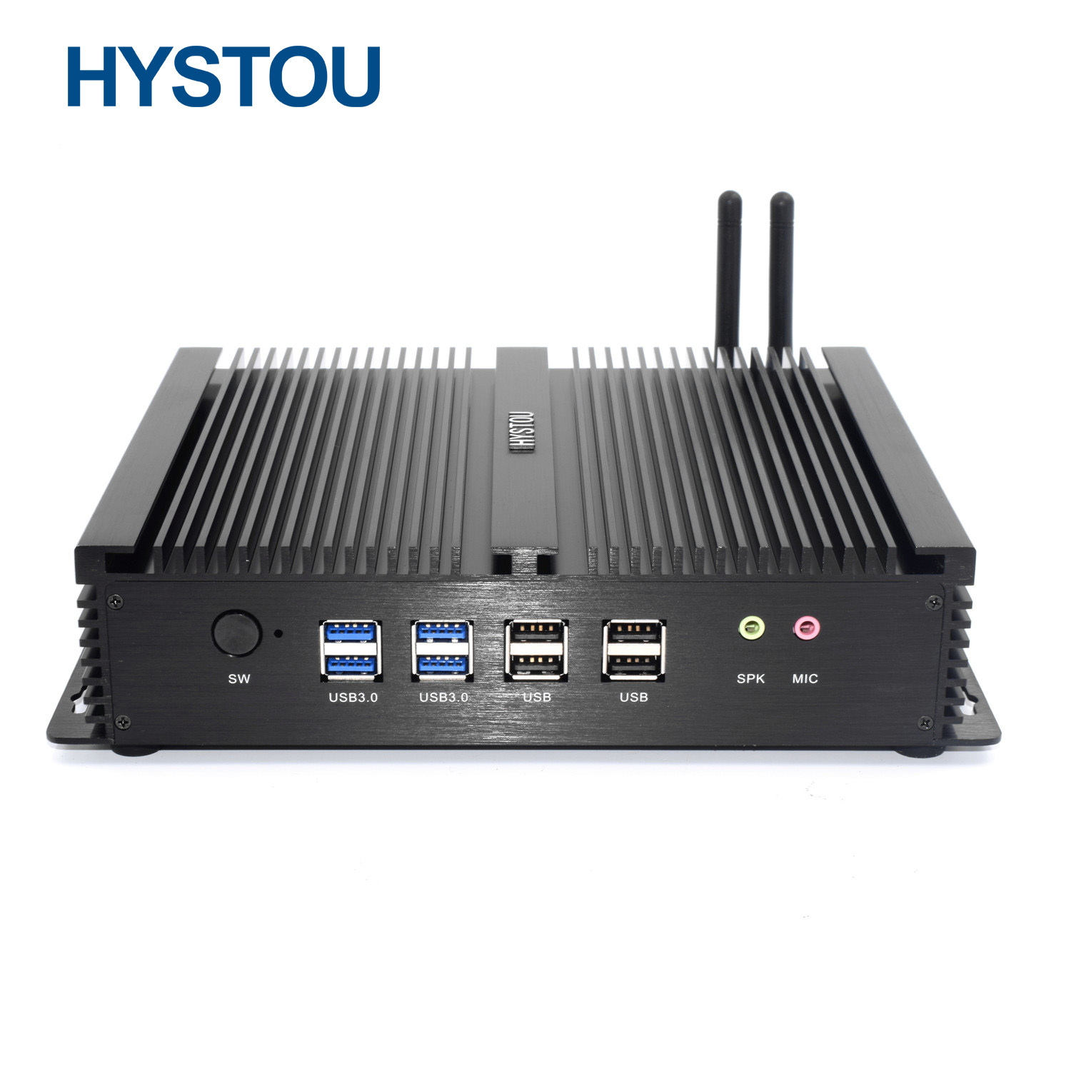 HYSTOU заводская цена промышленный ПК системная система i3 двойная Lan безвентиляторный мини Персональный компьютер