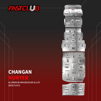 FASTCULB CHANGAN HUNTER Protection 5/8mm, couvercle antidérapant en alliage d'aluminium imperméable pour moteur, aluminium naturel, modèle original 2024