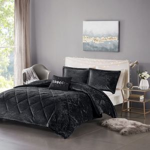 Ensemble de couette en velours DB 8 pièces King Queen tissé rayé imprimé Polyester pour la maison mariage hôtel printemps été hiver noël - Product Image 1