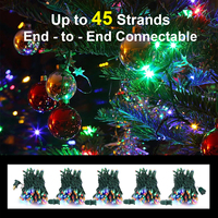 Guirlande lumineuse LED de Noël de qualité supérieure fabriquée en Chine, étanche pour usage extérieur, avec prise certifiée pour la décoration des arbres