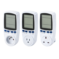 Stop Kontak Digital 16A IP54 UK Thermostat Pengontrol Suhu Pemanas Pendingin Timer 1800W 110V Lampu Latar