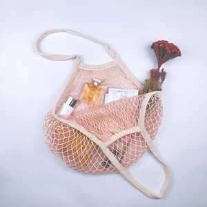 Bolsas de Playa de Verano con Cordón, de Tela Suave, Reutilizables, de Malla de Algodón, para Compras, para Frutas - Product Image 2