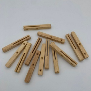 Fabrication et personnalisation en usine de toutes sortes d'articles en bois, jouets en bambou, décorations en copeaux de bois gravées au laser, pendentifs - Product Image 4
