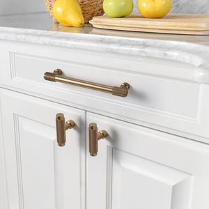 Tirador <span class=keywords><strong>de</strong></span> Barra en T para Muebles <span class=keywords><strong>de</strong></span> Cocina, Tirador <span class=keywords><strong>de</strong></span> Puerta <span class=keywords><strong>de</strong></span> <span class=keywords><strong>Armario</strong></span> con Diseño Moleteado 4518 - Product Image 2