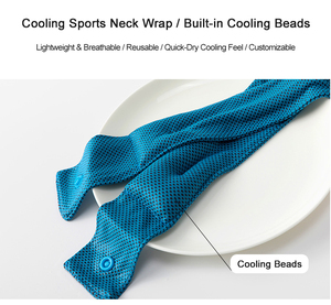 <strong>Cooling</strong> <strong>Neck</strong> <strong>Wrap</strong> with Reusable Gel Ice Pack Soft <strong>Neck</strong> Cooler for Summer Golf Tennis Outdoor Sports and Work - Product Image 4