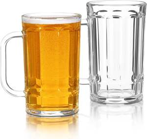 Chope à bière de grande capacité de style européen moderne pour les fêtes de bar, verres à bière forte avec poignée - Product Image 1