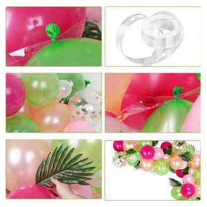 Kit de décoration pour fête d'anniversaire, mariage, festival hawaïen, événement estival, <span class=keywords><strong>avec</strong></span> ballons, arche de ballons et guirlande - Product Image 4
