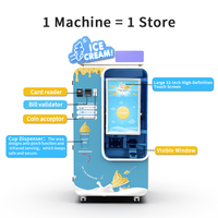 Máquina expendedora de helado suave para operadores de vending, máquina automática comercial para la expansión de carteras de negocios