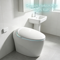 Toilette intelligente multifonctionnelle Cloud Egg avec siège à température constante anti-brûlure, drain au sol ou mural en option pour projets commerciaux