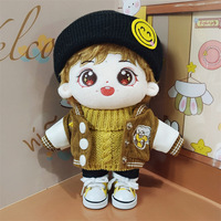 Personnalisable 10cm & 20cm coton peluche Figure poupée Cartoony humain en forme de Kpop idole votre propre peluche jouet