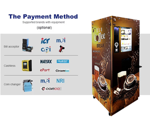Commercial Smart <b>Fully</b> <b>Automatic</b> Steel <b>Coffee</b> & Tea Vending <b>Machine</b> with SDK Enabled for Business Use - Product Image 3