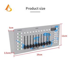 Contrôleur de batterie 4,2 V 5600 mA DMX 512, console d'éclairage mini en aluminium 192 canaux - Product Image 6