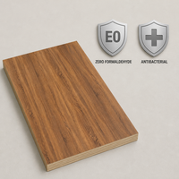 Panneau MDF mélaminé antibactérien sans formaldéhyde E0, panneau écologique pour armoire de chambre et meuble de rangement