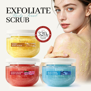 Gommage Corporel au Miel Icesea 320g Niacinamide Arbutine Exfoliant Éclaircissant Aisselles Fesses Taches Sombres Vente en Gros OEM - Product Image 2