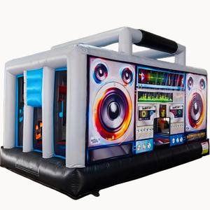 Heißer Verkauf: Aufblasbare 80er-Jahre-Boombox mit Beleuchtung, Aufblasbare Discos-Radio-Beatbox für Partyvermietung, Clubdekoration - Product Image 1
