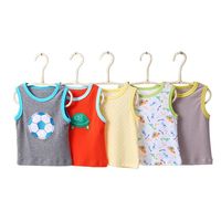 Gilets sans manches en coton pour bébés garçons et filles, 3-24 mois, respirants, écologiques, antibactériens, séchage rapide, réutilisables
